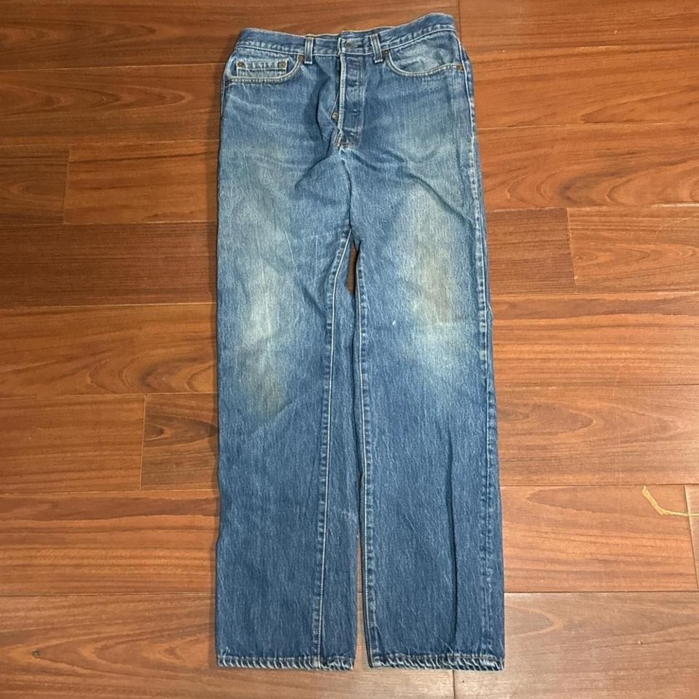 Vintage Levi's 501 Button‎ Fly Blue Jeans Size Men's 34 x 34